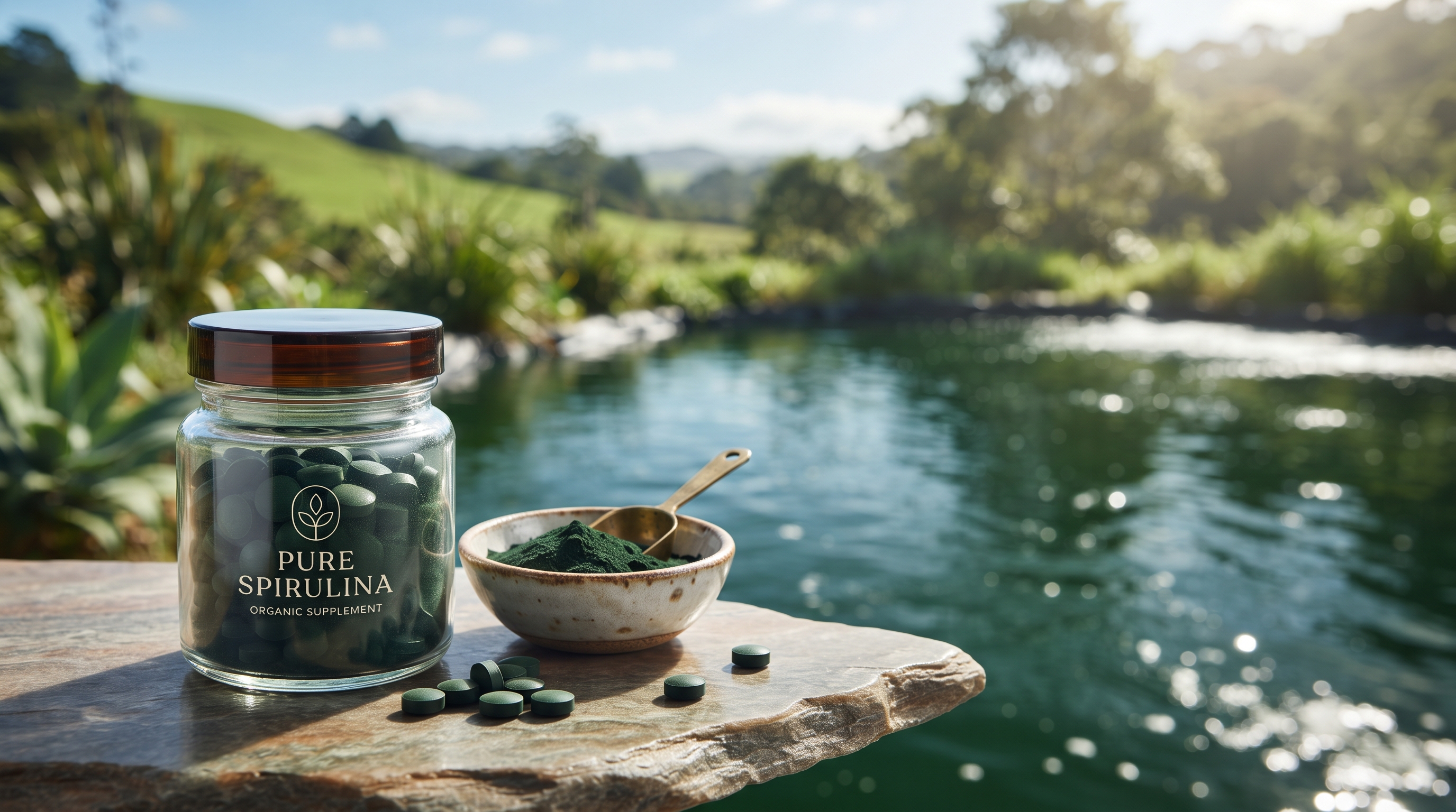 Pure spirulina, naturally sourced
